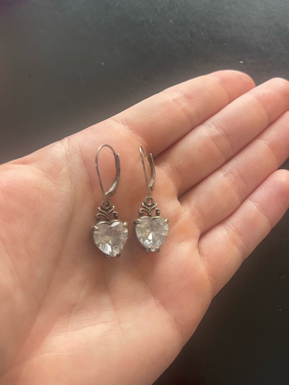 Heart Drop Earrings